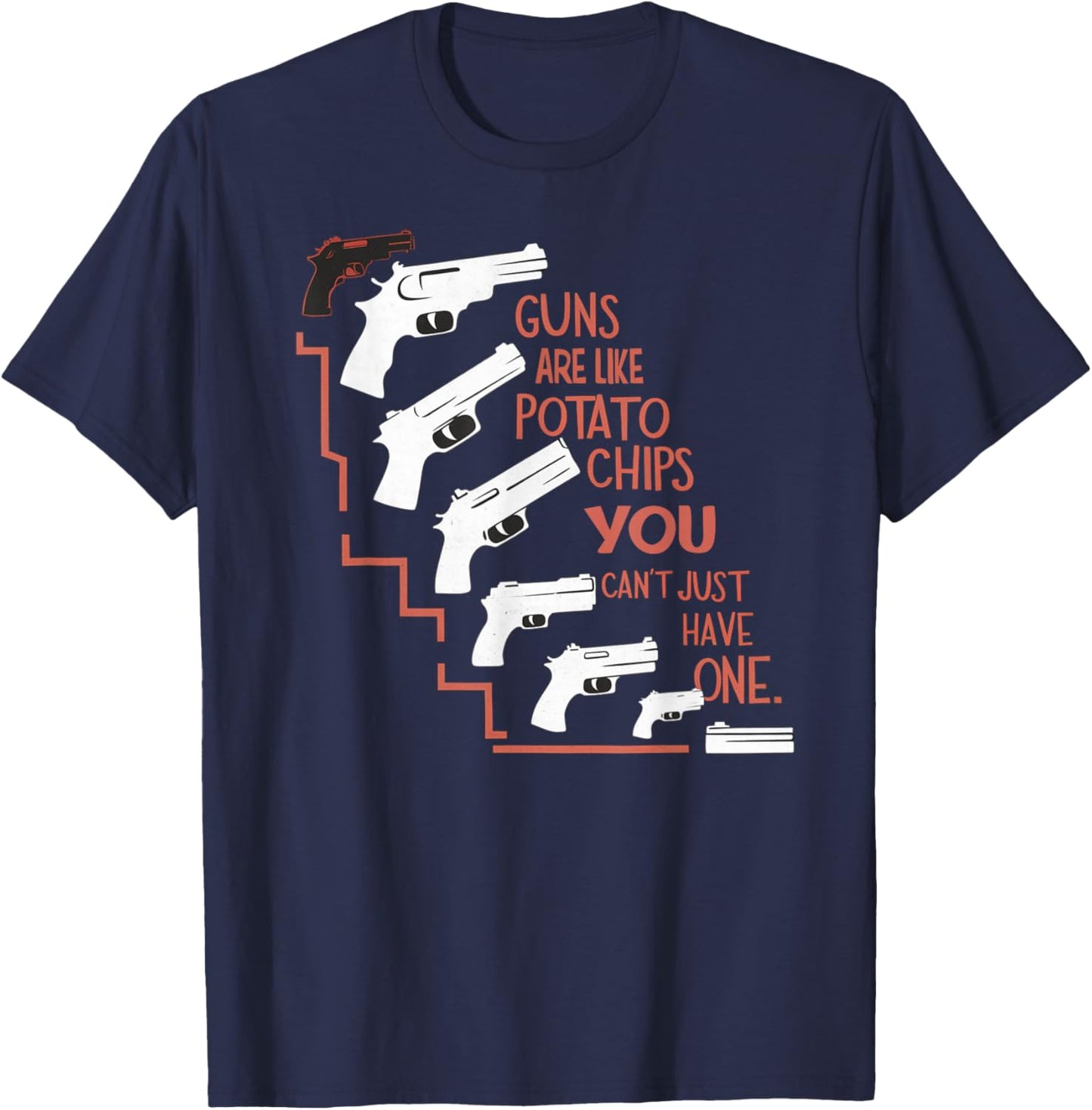 Firearm Saying Guns Collecting Machine Gun Quote T-Shirt - T-Shirt | Navy