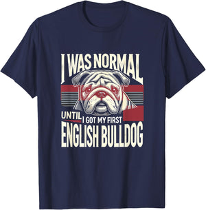 English Bulldog Shirt English Bulldogs Lover English Bulldog T-Shirt - T-Shirt | Navy