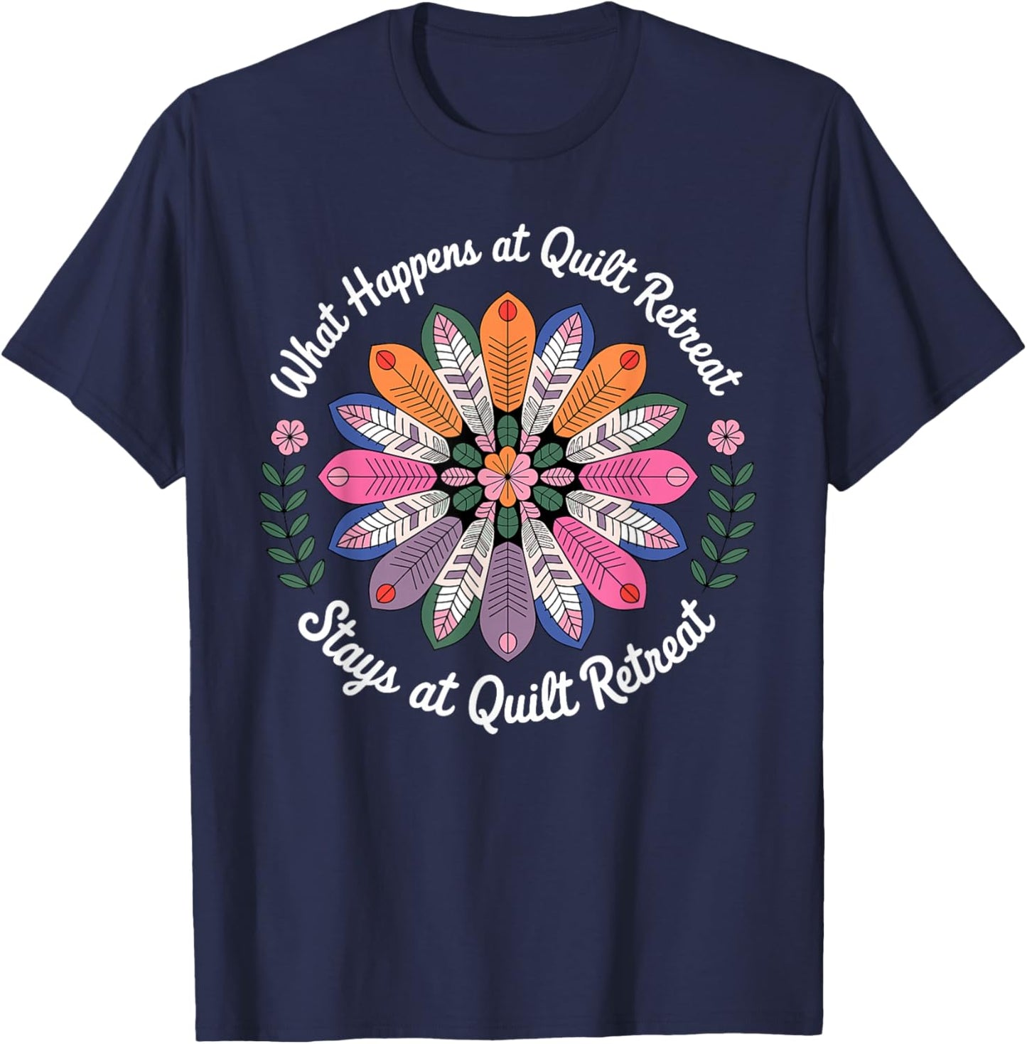 Cool Quilting Art Women Sewing Quilt Lover Quilter T-Shirt - T-Shirt | Navy