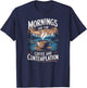 Mornings Are For Coffee & Contemplation T-Shirt - T-Shirt | Navy