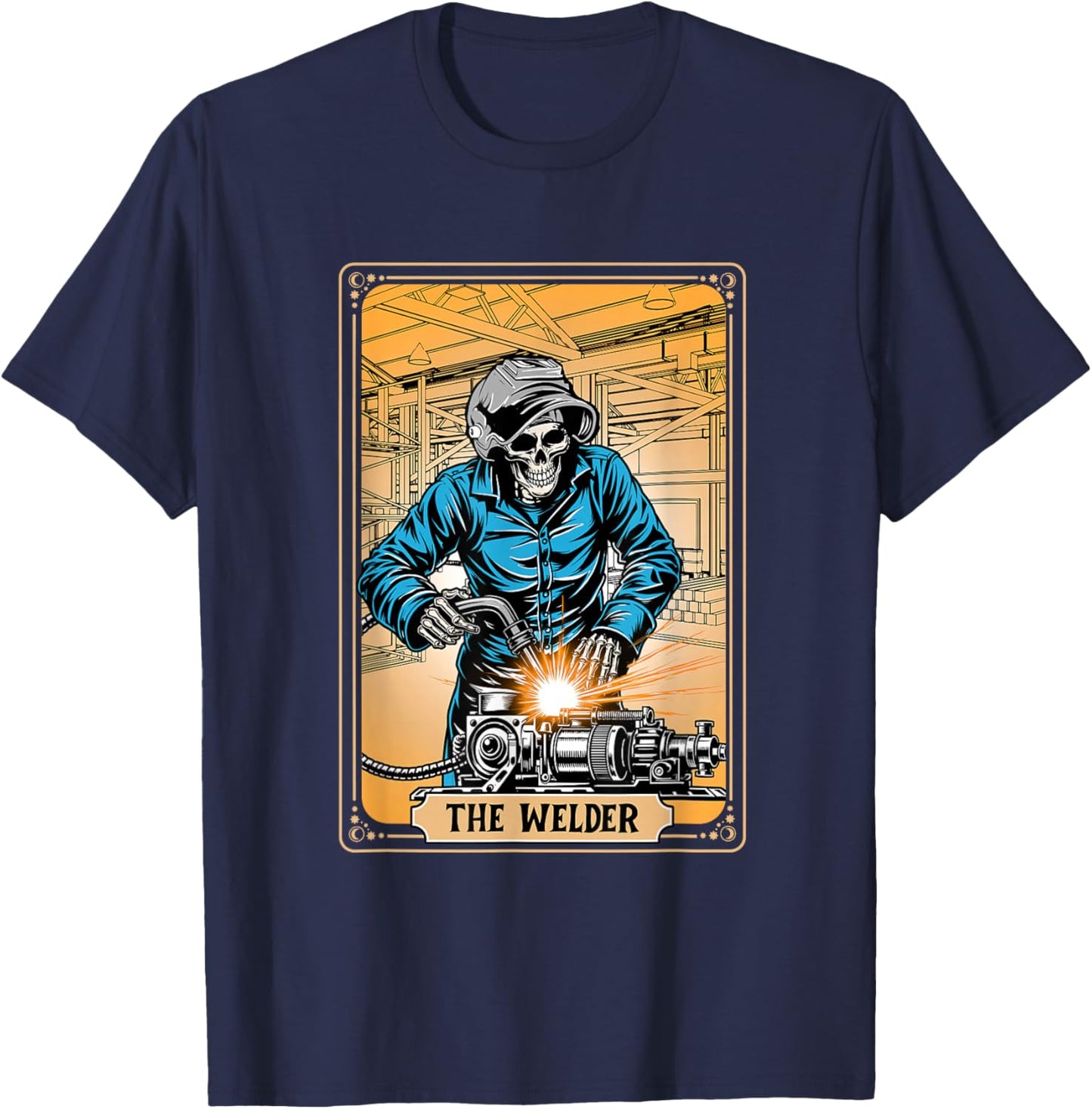 The Welder - Welder Welding Ironworker T-Shirt - T-Shirt | Navy