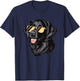 Flat Coated Retriever Dog Sunglasses Men Women Kids T-Shirt - T-Shirt | Navy