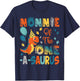 Nonnie Of The One-A-Saurus 2Nd Birthday Dinosaur Party T-Shirt - T-Shirt | Navy