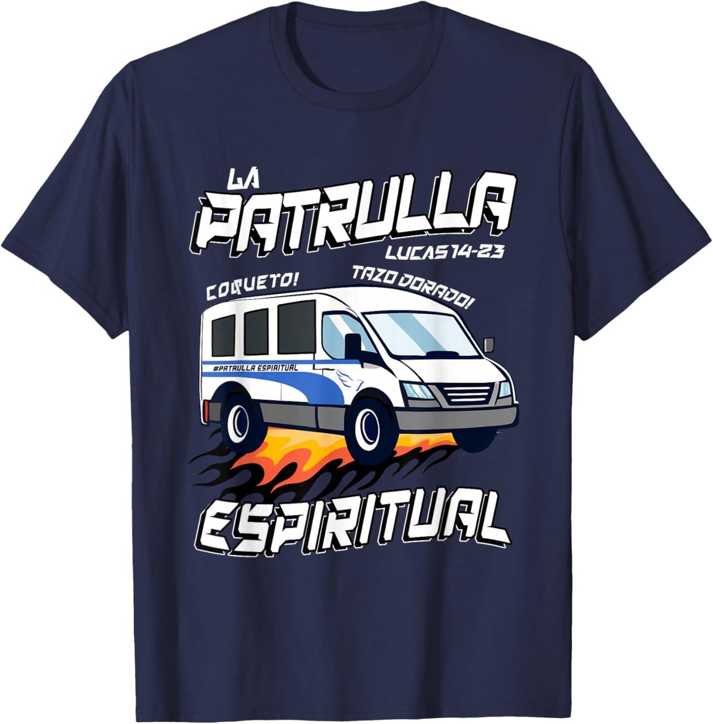 La patrulla espiritual Funny Tazo Dorado Mexican Spanish T-Shirt - T-Shirt | Navy