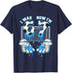 7 Year Old Birthday Six Now I'm Seven 67 Meme Football T-Shirt - T-Shirt | Navy