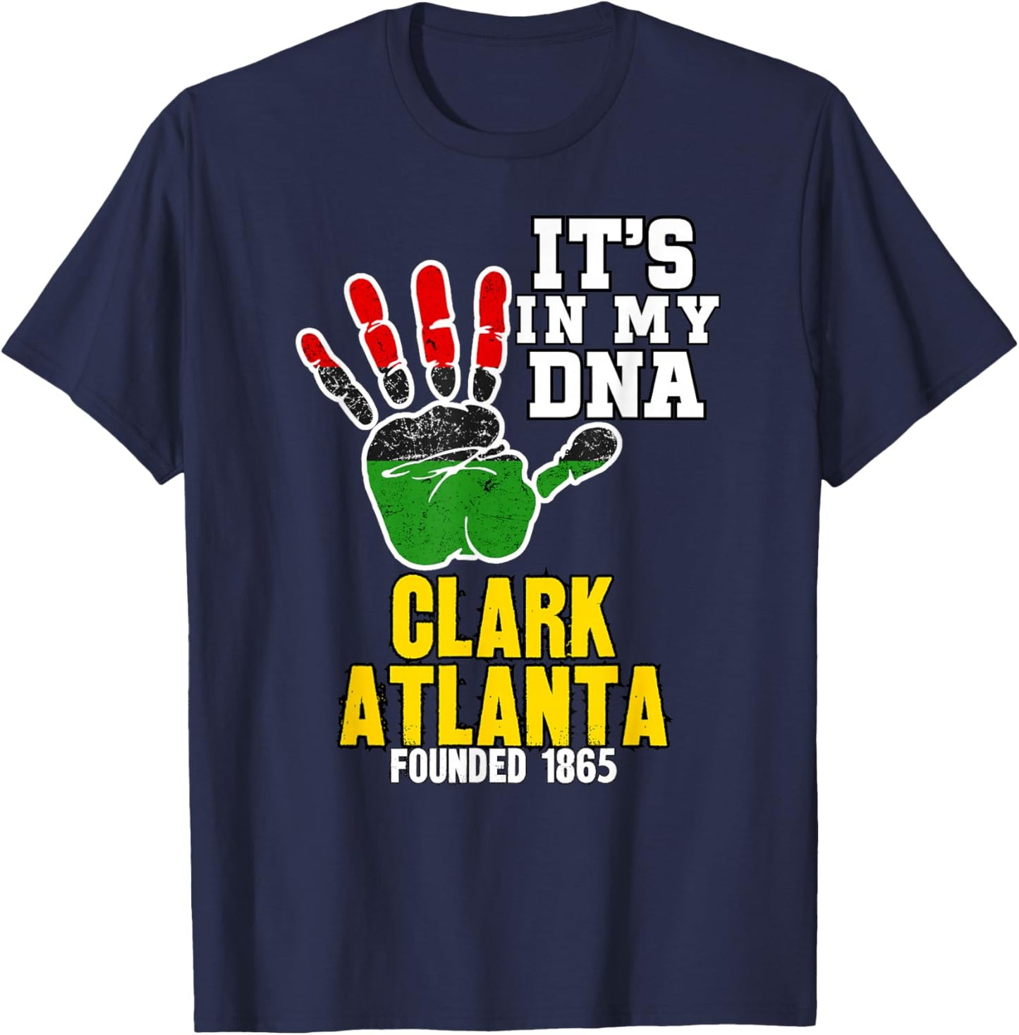 Clark Atlanta, CAU, Souvenir HBC Design T-Shirt - T-Shirt | Navy