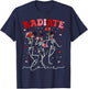 Radiate Love Radiation Therapist Valentines X-Ray Radiology T-Shirt - T-Shirt | Navy