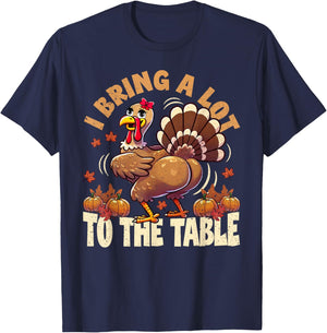 Funny Thanksgiving meme Turkey day T-Shirt - T-Shirt | Navy