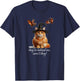 Cat Series. Halloween Orange Cat 2 Bats. They're Behind me. T-Shirt - T-Shirt | Navy