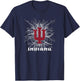 Indiana Hoosiers 90's Lightning Officially Licensed T-Shirt - T-Shirt | Navy