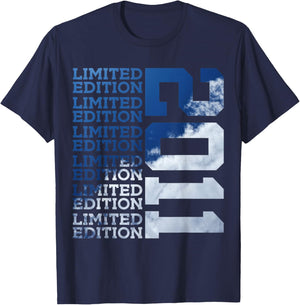 15 Years Limited Edition 2011 15TH Birthday T-Shirt - T-Shirt | Navy