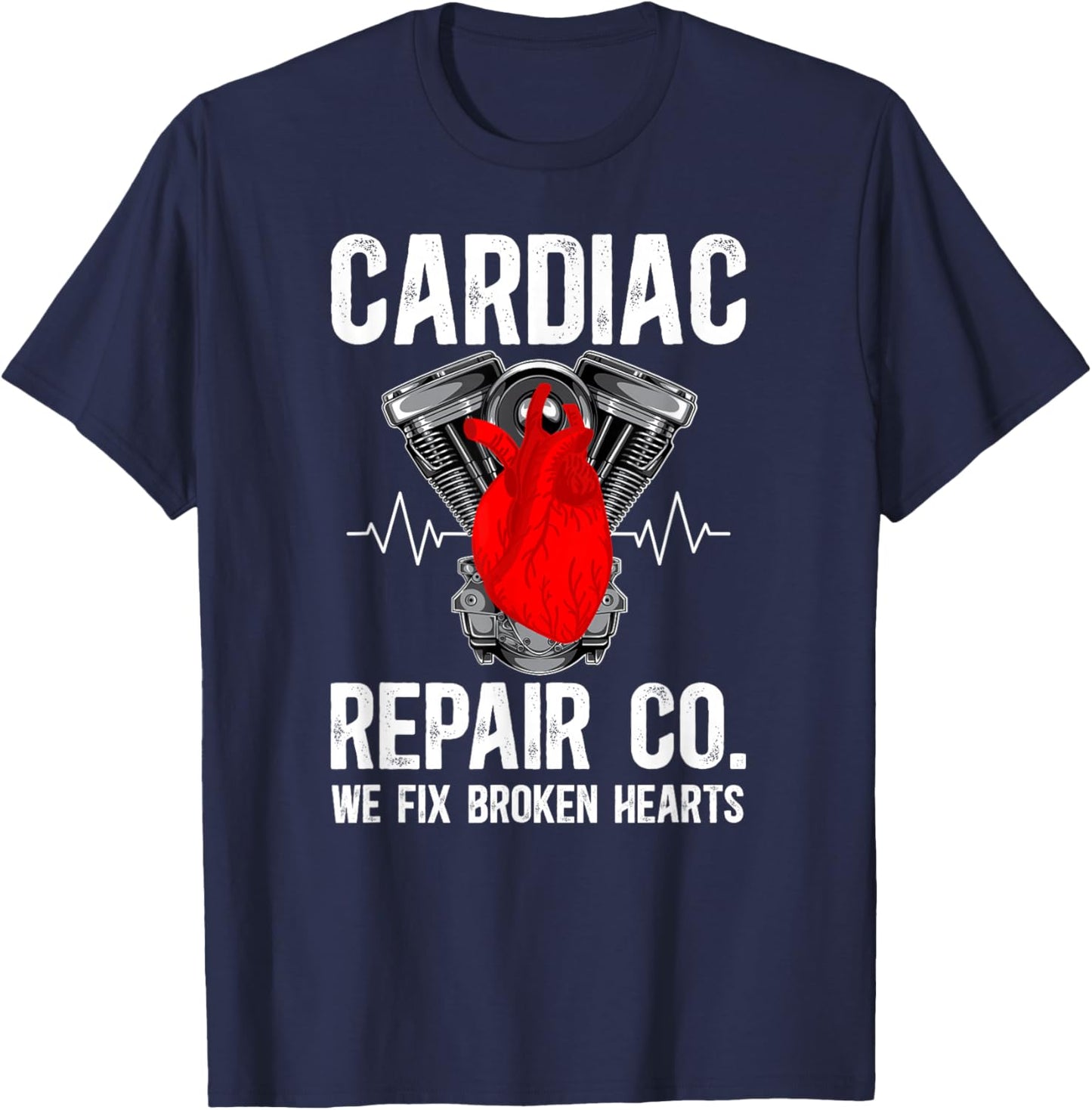 Cardiac Repair Co Cath Lab Technologist Cath Laboratory Tech T-Shirt - T-Shirt | Navy