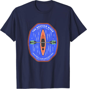 Russian River California Kayaking Souvenir Russian River T-Shirt - T-Shirt | Navy