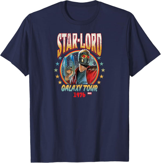 Guardians of The Galaxy - Star Lord Band T-Shirt - T-Shirt | Navy