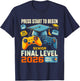 Class of 2026 Level Complete Video Gamer Senior Graduation T-Shirt - T-Shirt | Navy