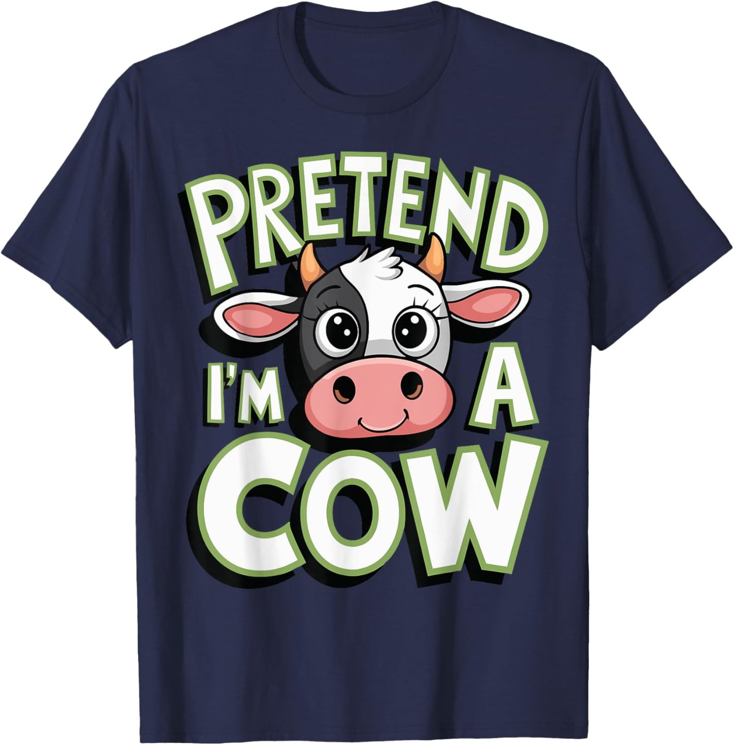 Pretend I'm A Cow T-Shirt - T-Shirt | Navy