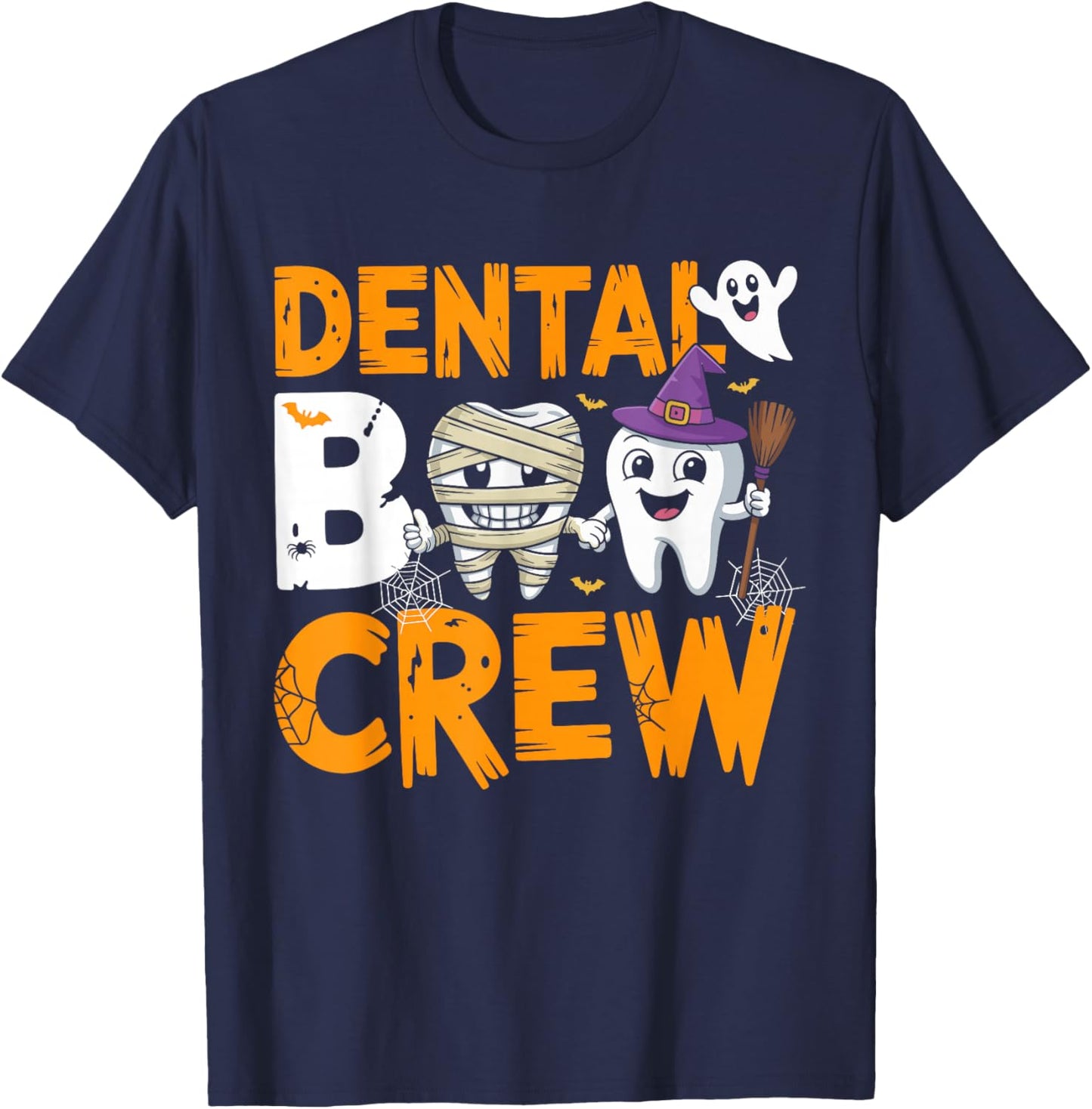 Dental Boo Crew Dentist Assistant Halloween Costume T-Shirt - T-Shirt | Navy