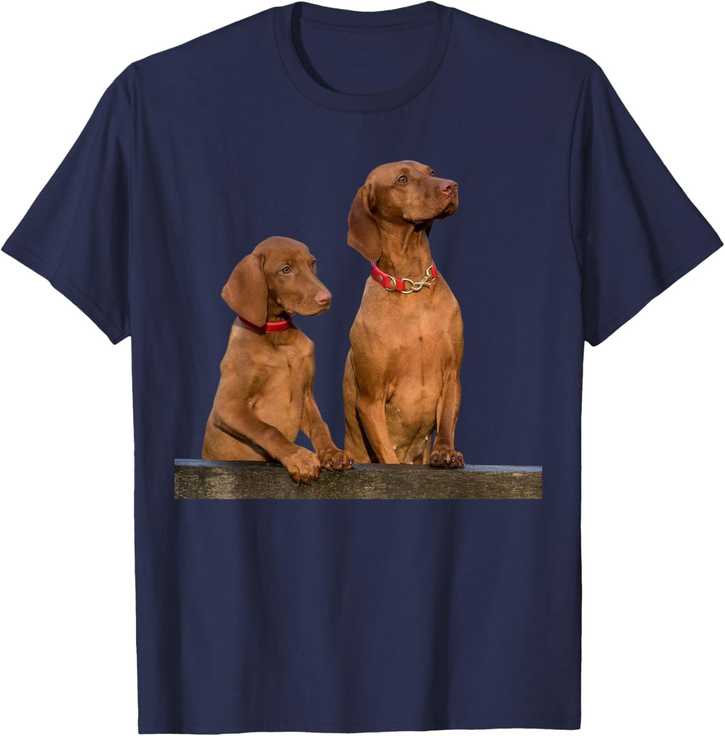 Vizsla Dog Breed Beautiful Hungarian Vizsla Dog T-Shirt - T-Shirt | Navy
