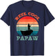Reel Cool Papaw Fishing Funny Vintage Retro T-Shirt - T-Shirt | Navy