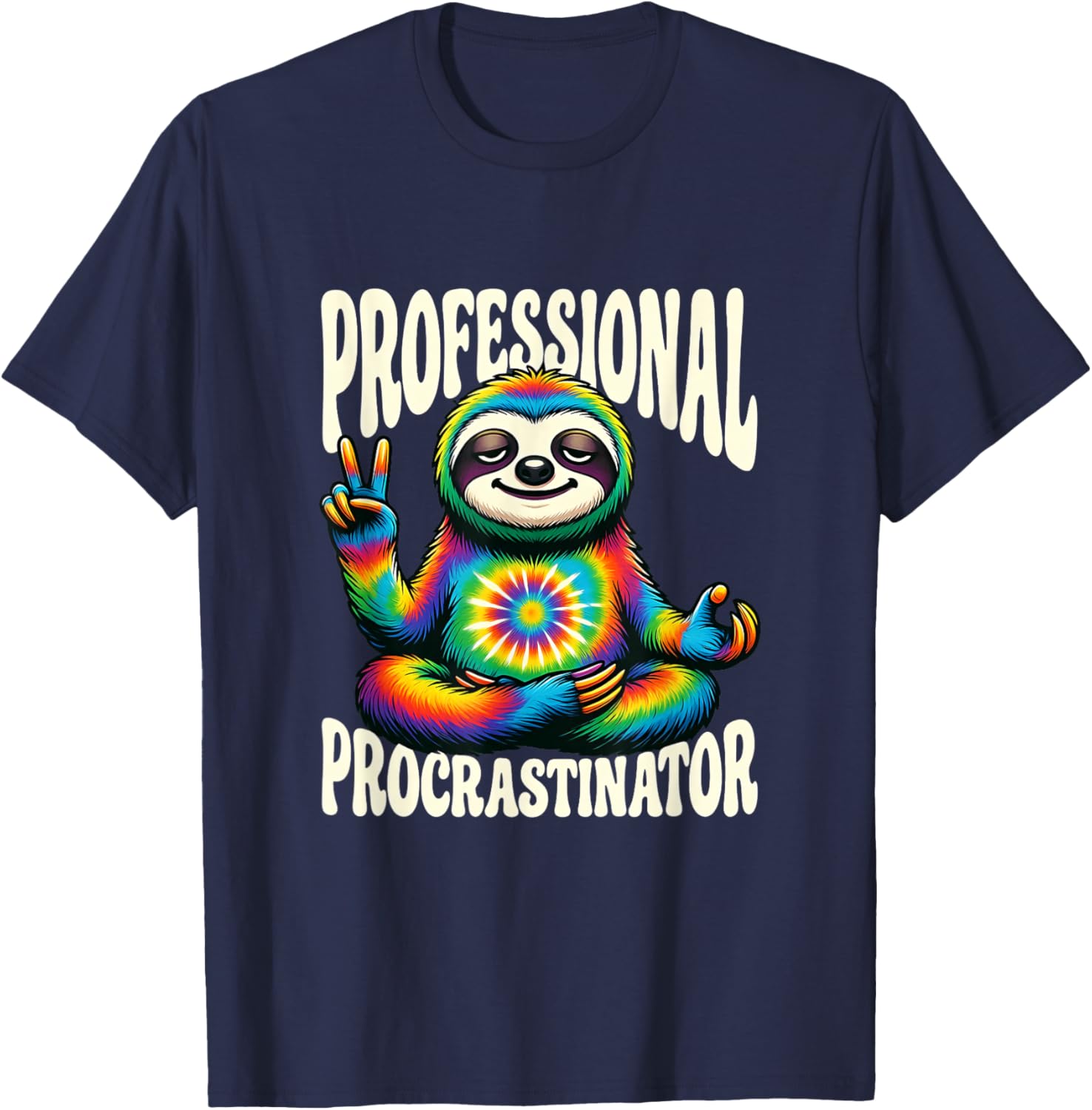 Humour Professionnel de Blague procrastinateur T-Shirt - T-Shirt | Navy