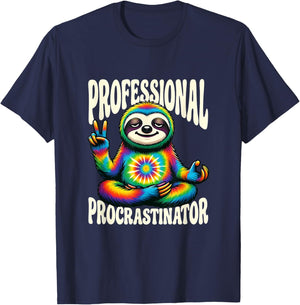 Humour Professionnel de Blague procrastinateur T-Shirt - T-Shirt | Navy