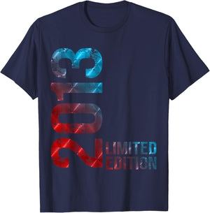 13th Birthday 13 Boy Girl Retro Vintage 2013 Gift T-Shirt - T-Shirt | Navy