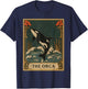 Orca Tarot Card Vintage Floral Killer Whale Ocean Animal T-Shirt - T-Shirt | Navy