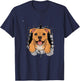 Cracked Wall Staffordshire Bull Terrier Staffy T-Shirt - T-Shirt | Navy