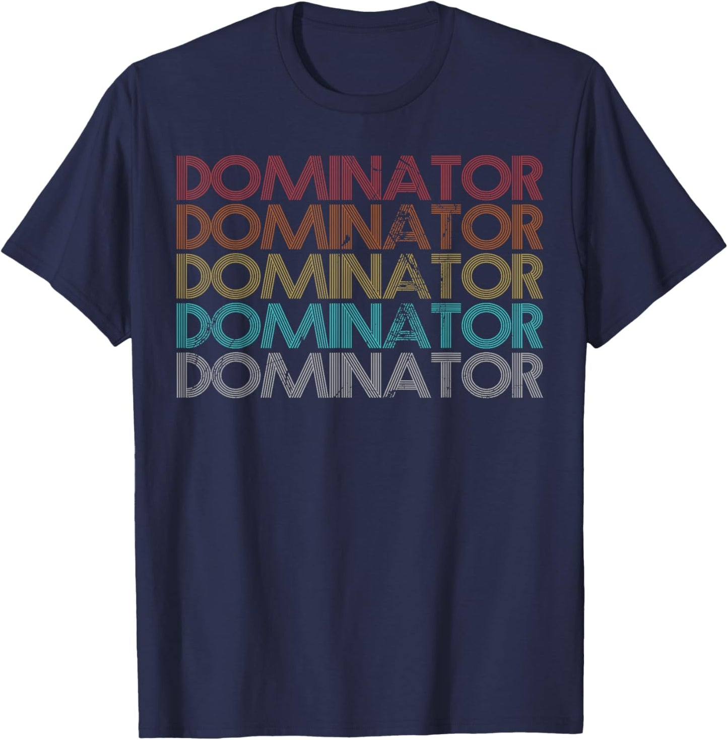 Retro Vintage Dominator T-Shirt - T-Shirt | Navy