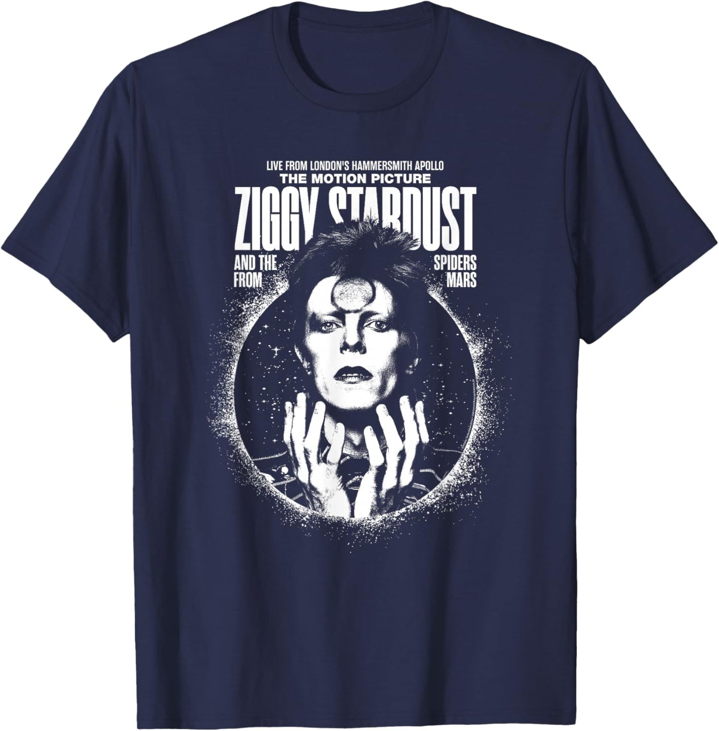 David Bowie Ziggy Stardust The Motion Picture Sukita Photo T-Shirt - T-Shirt | Navy