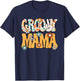 Groovy Mama Mom Retro Hippie 60s 70s Party Outfit Women T-Shirt - T-Shirt | Navy