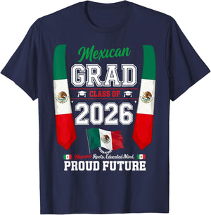 Mexican Graduation Idea for Boys & Mexico Graduate Themed T-Shirt - T-Shirt | Navy