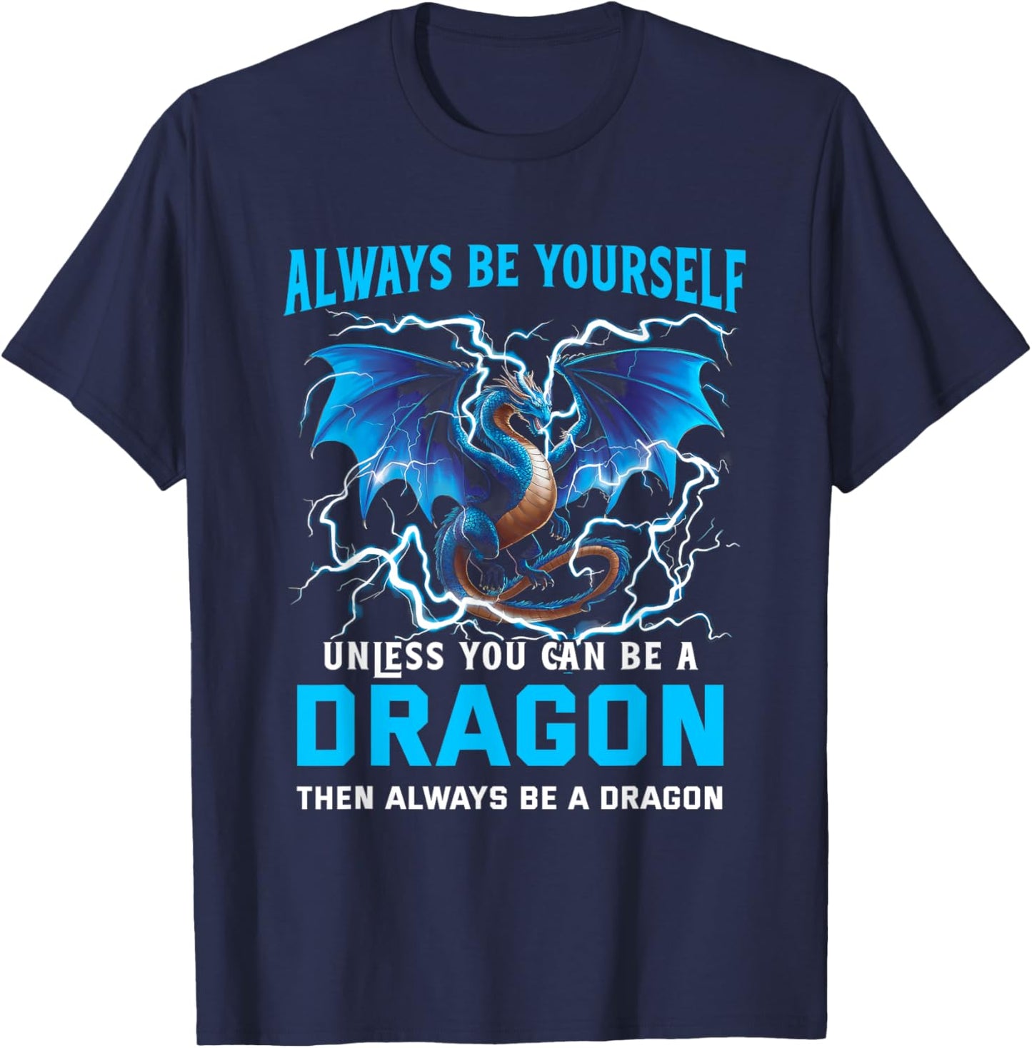 Dragon Chinese Mythical Creature Japanese T-Shirt - T-Shirt | Navy