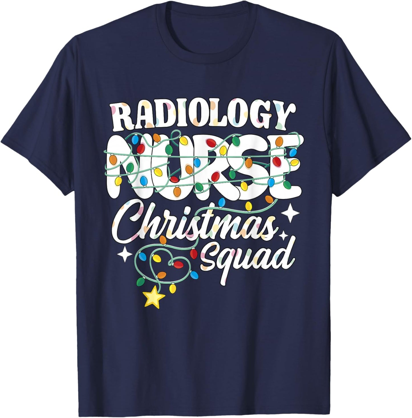 Radiology Nurse Christmas Squad Medical Imaging Nursing NP T-Shirt - T-Shirt | Navy