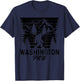 Washington PNW Bigfoot Vintage Pacific Northwest T-Shirt - T-Shirt | Navy