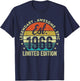 60th Birthday Vintage Epic Since 1966 60 Year Old T-Shirt - T-Shirt | Navy