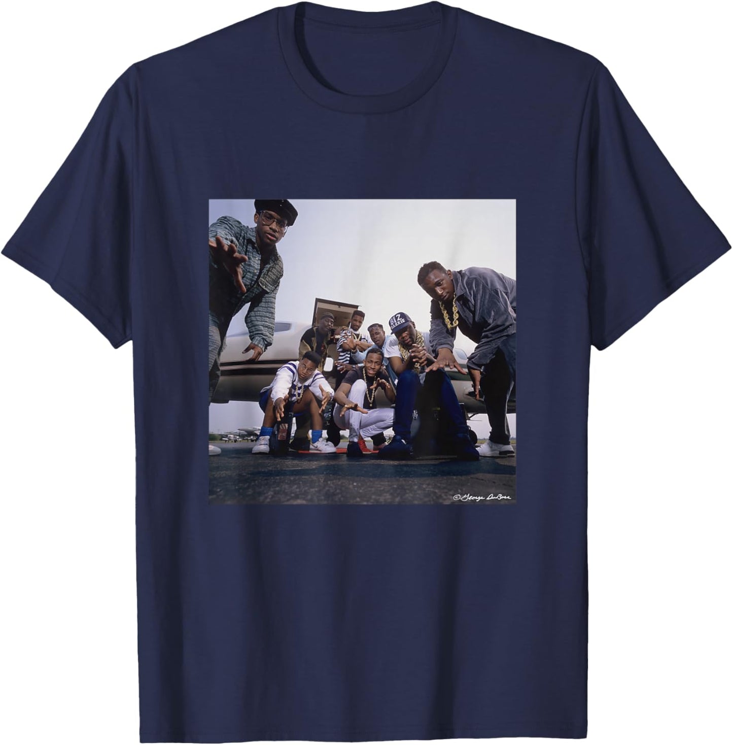 The Juice Crew Allstars Hip Hop Group By George DuBose T-Shirt - T-Shirt | Navy
