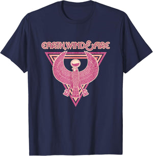 Earth, Wind & Fire Triangle Emblem T-Shirt - T-Shirt | Navy