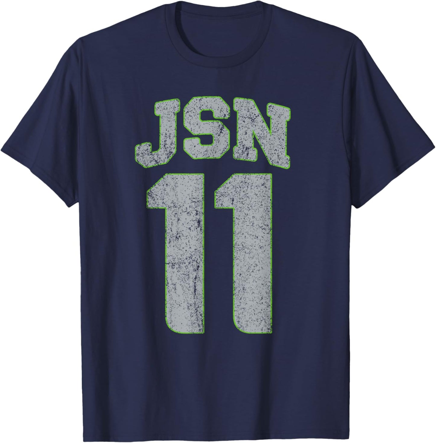 Vintage JSN 11 Distressed T-Shirt - T-Shirt | Navy
