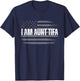 Funny I Am Aunt Tifa Transparent USA Flag Men Women T-Shirt - T-Shirt | Navy