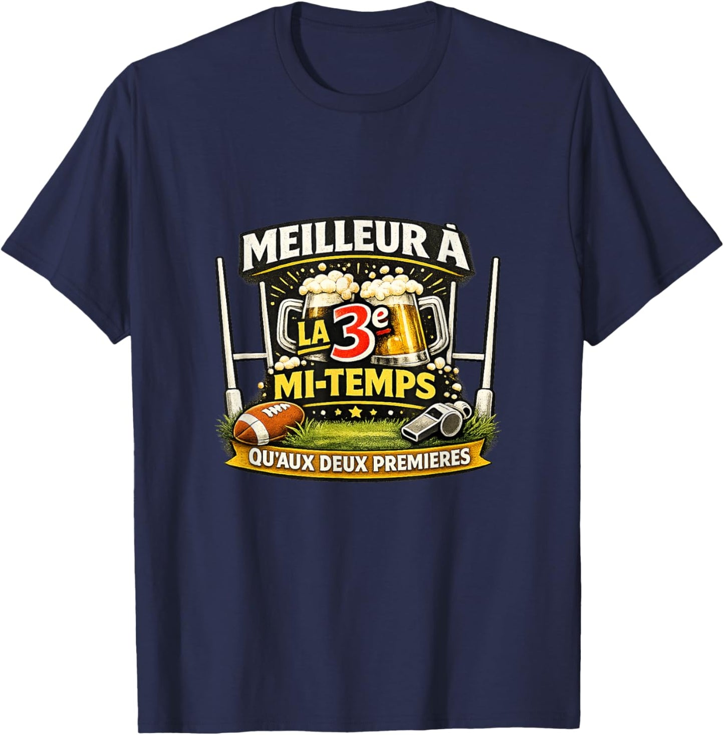 3rd Half - Rugby - Match T-Shirt - T-Shirt | Navy
