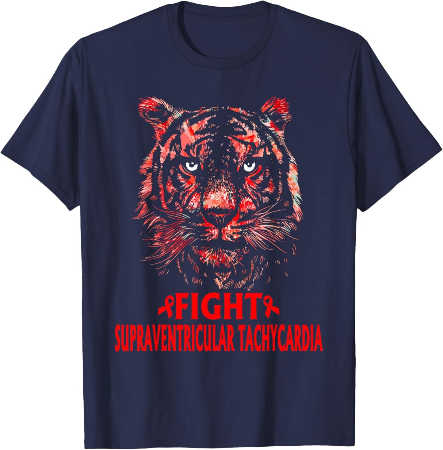 Supraventricular tachycardia SVT Awareness, Fight SVT T-Shirt - T-Shirt | Navy