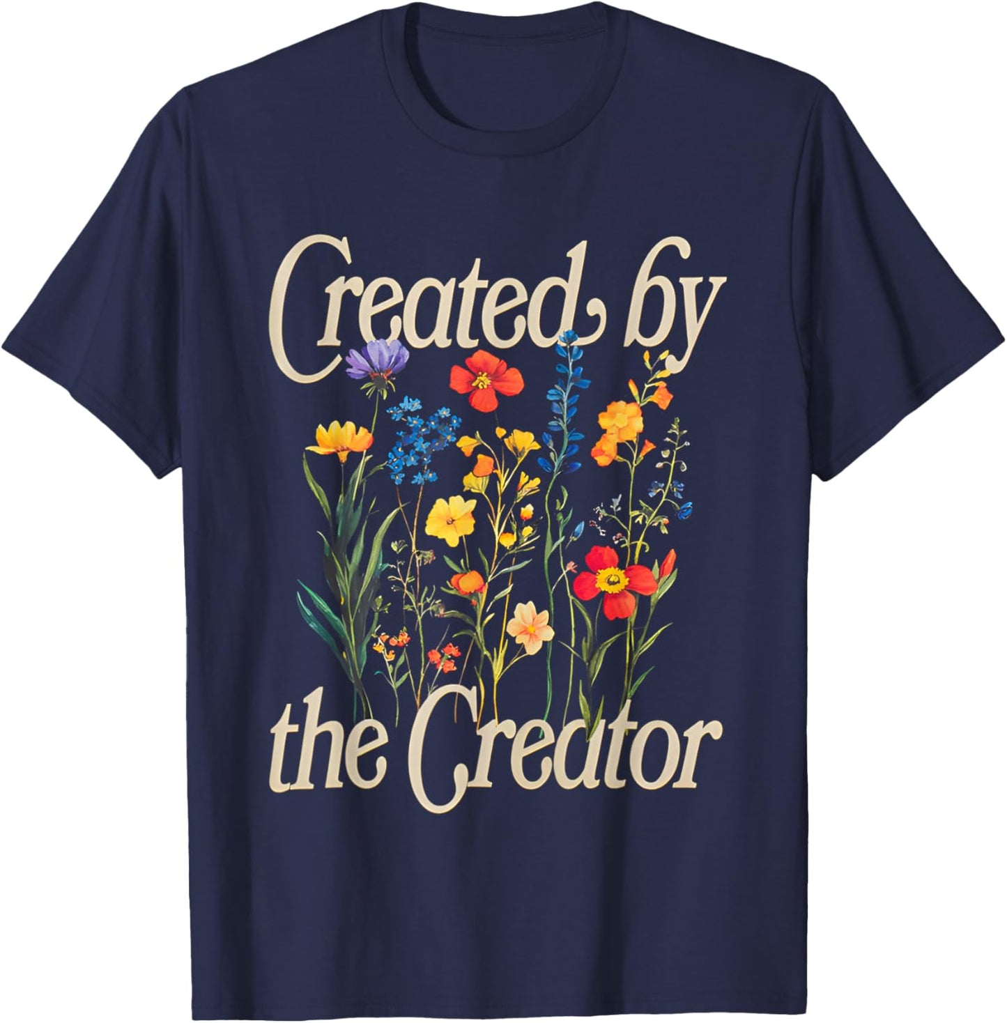 Created By The Creator T-Shirt - T-Shirt | Navy