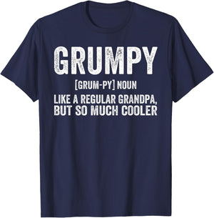 Grumpy Fathers Day regular Grandpa Funny Grumpy T-Shirt - T-Shirt | Navy