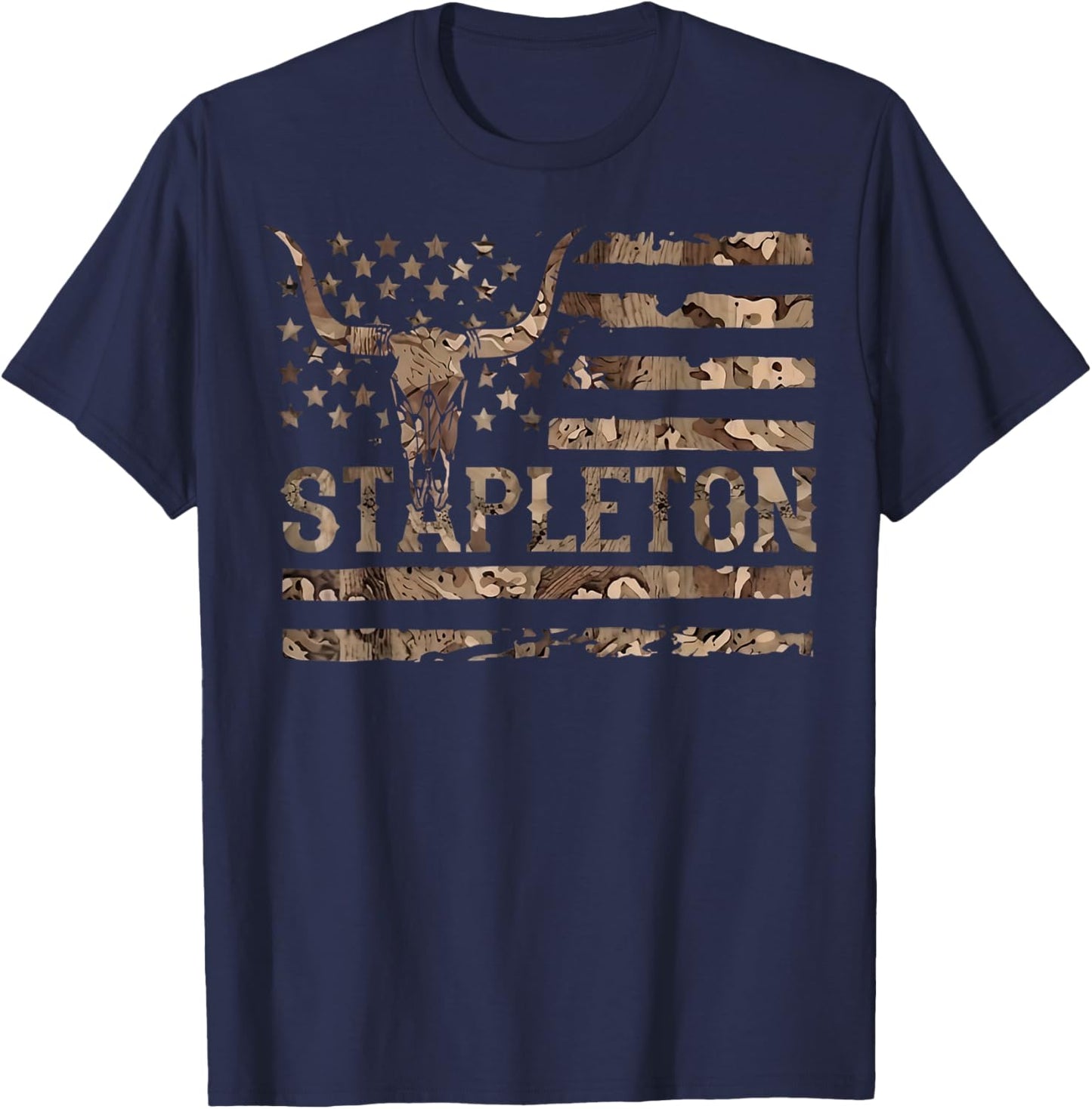 Vintage Stapleton Last Name Gift Women Kids T-Shirt - T-Shirt | Navy