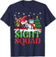 Sight Squad Reindeer Gnome Santa Funny Christmas Optometrist T-Shirt - T-Shirt | Navy