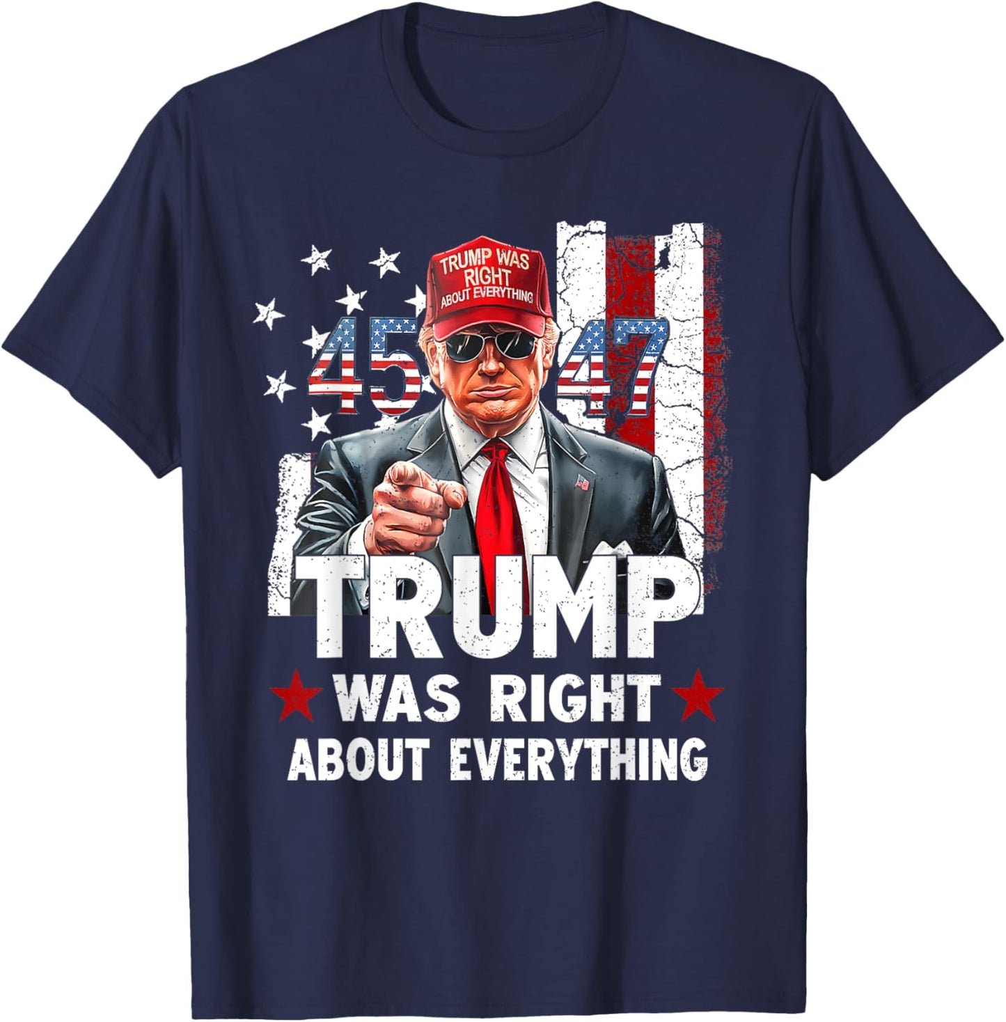 Trump Was Right About Everything T-Shirt - T-Shirt | Navy