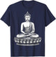 Buddha Serenity Meditation T-Shirt - T-Shirt | Navy