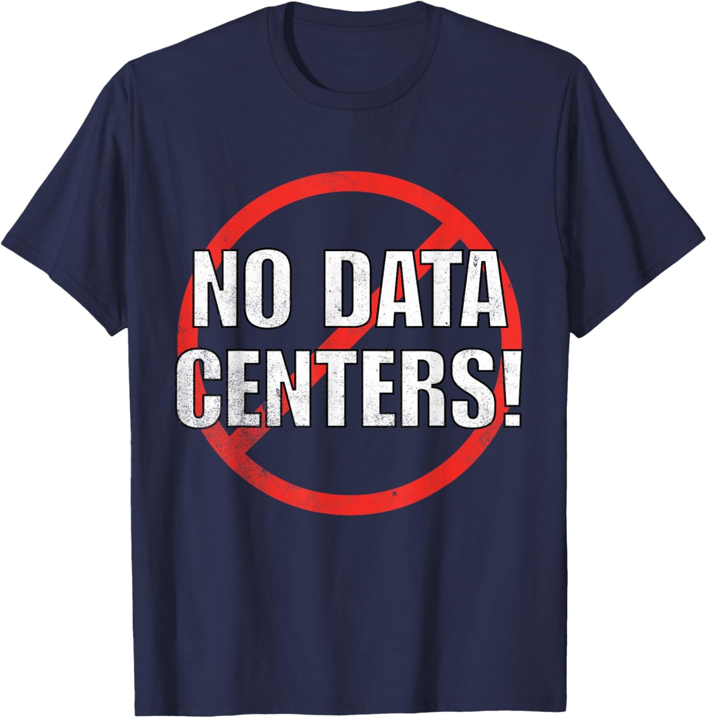 Anti Data Center T-Shirt - T-Shirt | Navy