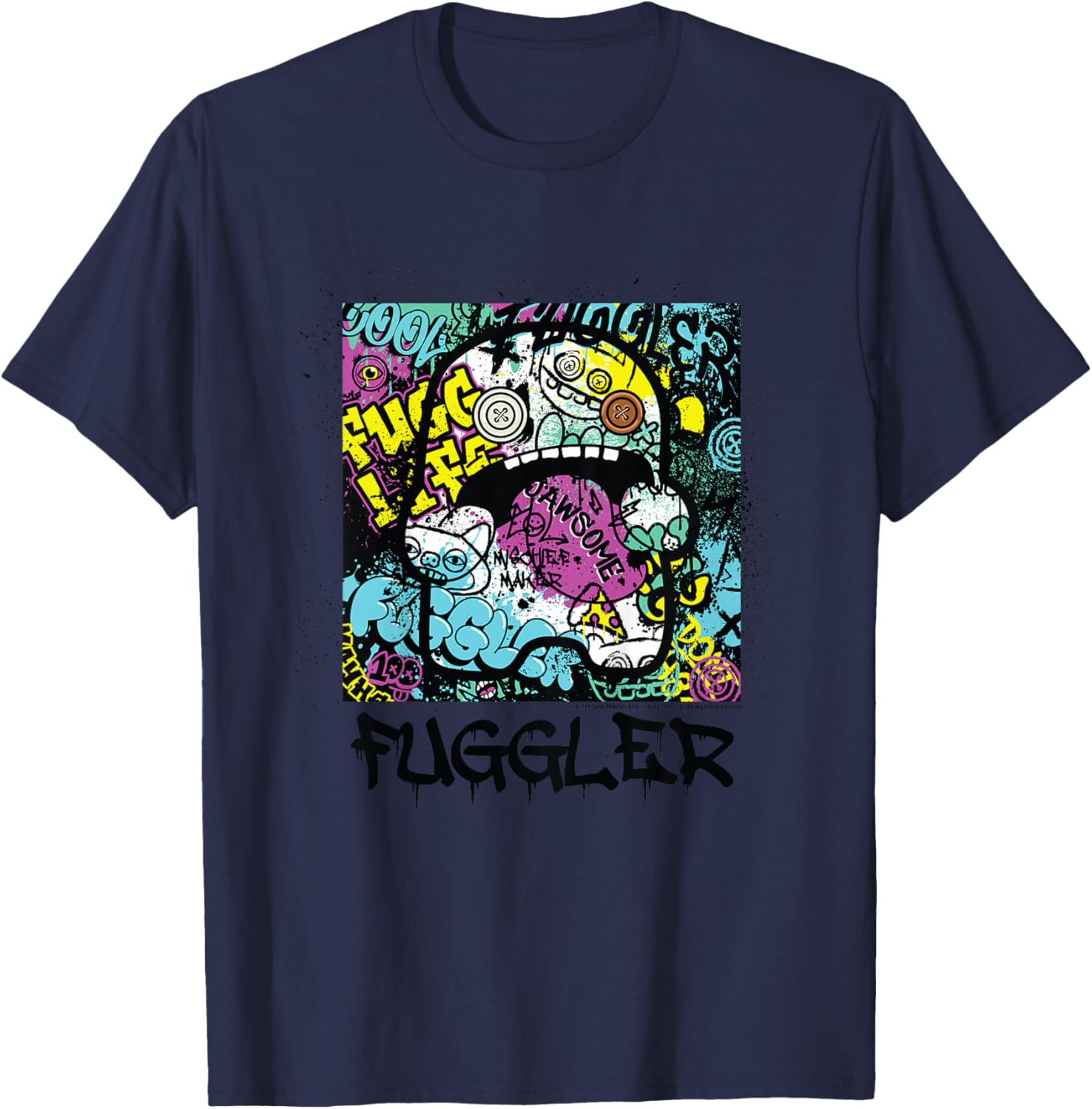 Fuggler Fugg Life Graffiti Kids T-Shirt - T-Shirt | Navy